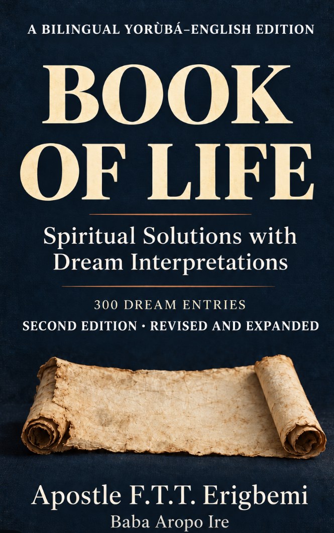 Book of Life: Spiritual Solutions with Dream Interpretations, by Apostle F.T.T. Erigbemi (Baba Aropo Ire), second edition